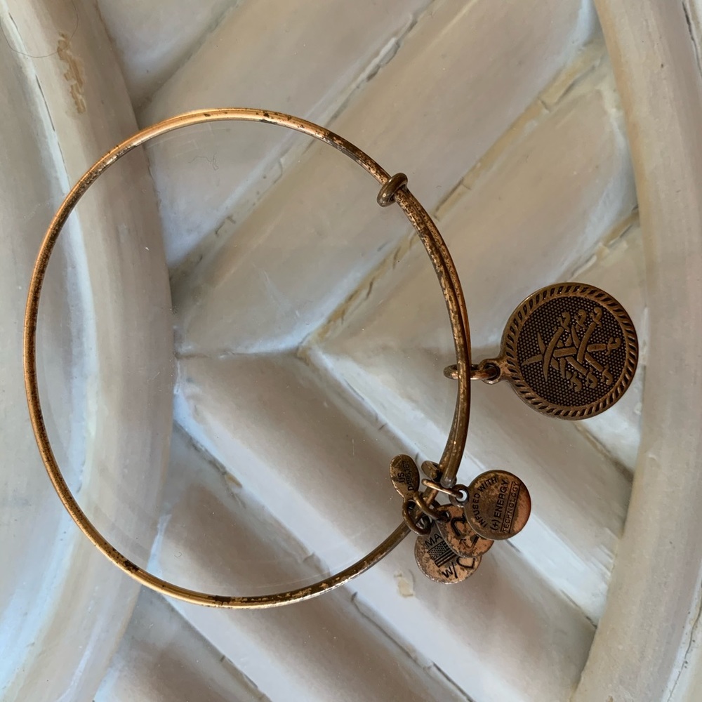Gold ‘7 Swords’ Alex & Ani Bracelet